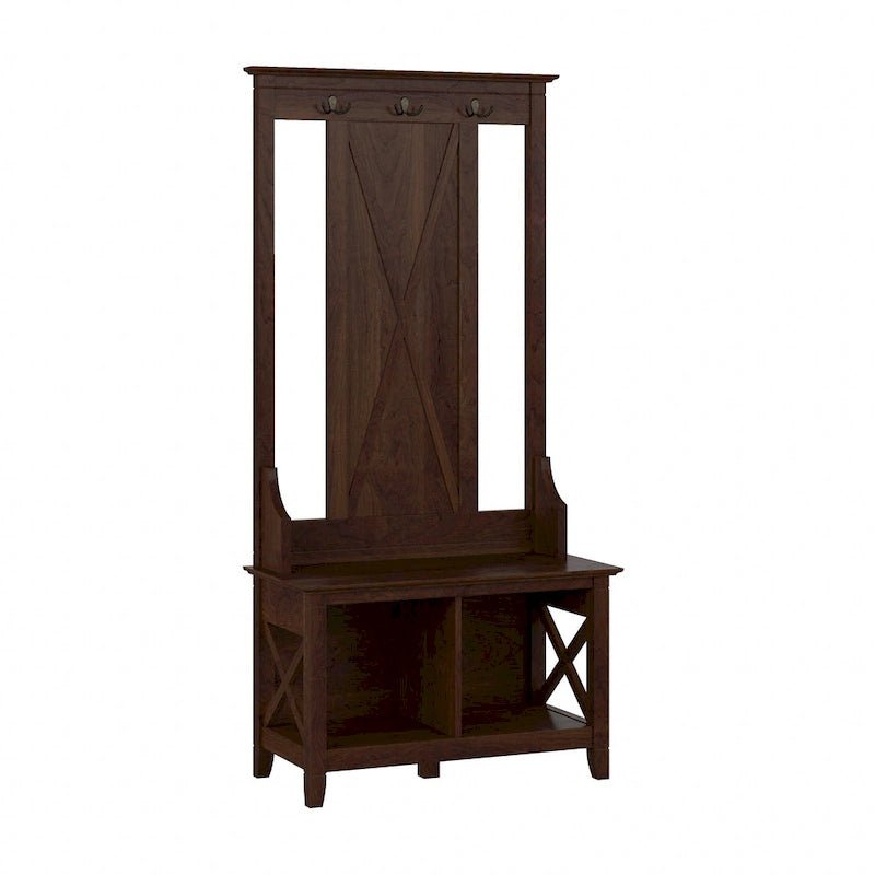 Porte-manteau d'entrée, banc avec meuble à chaussures