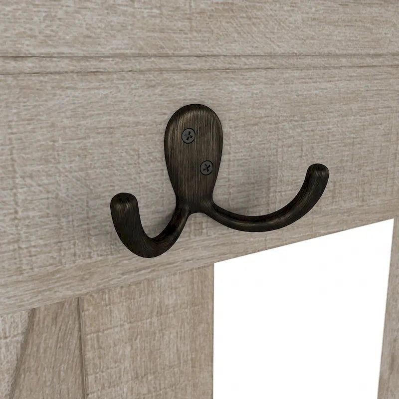 Porte-manteau d'entrée, banc avec meuble à chaussures