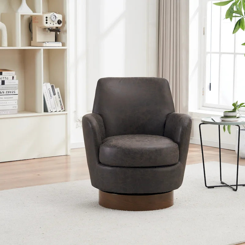 Fauteuils pivotants en cuir PU à 360 degrés