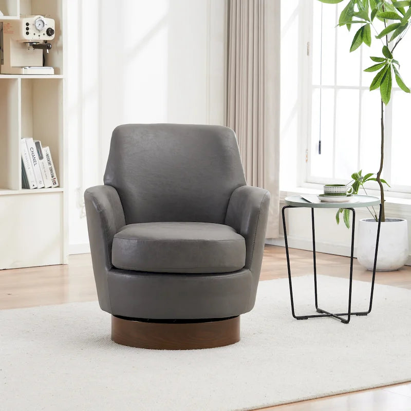 Fauteuils pivotants en cuir PU à 360 degrés