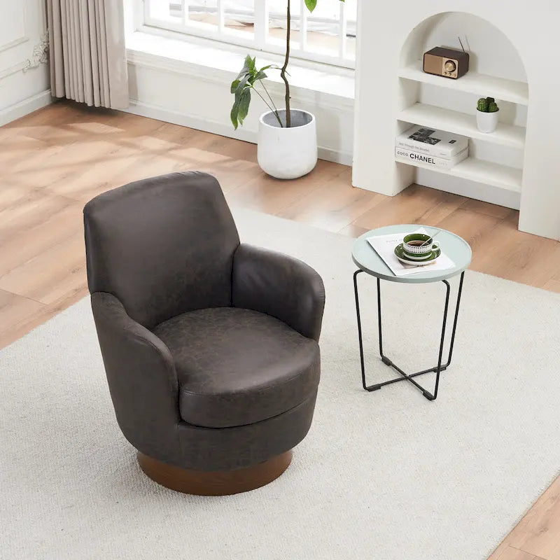 Fauteuils pivotants en cuir PU à 360 degrés