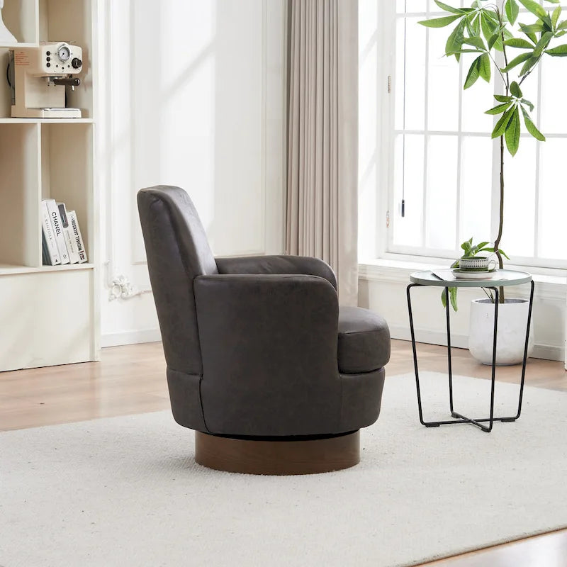 Fauteuils pivotants en cuir PU à 360 degrés