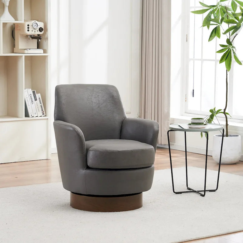 Fauteuils pivotants en cuir PU à 360 degrés