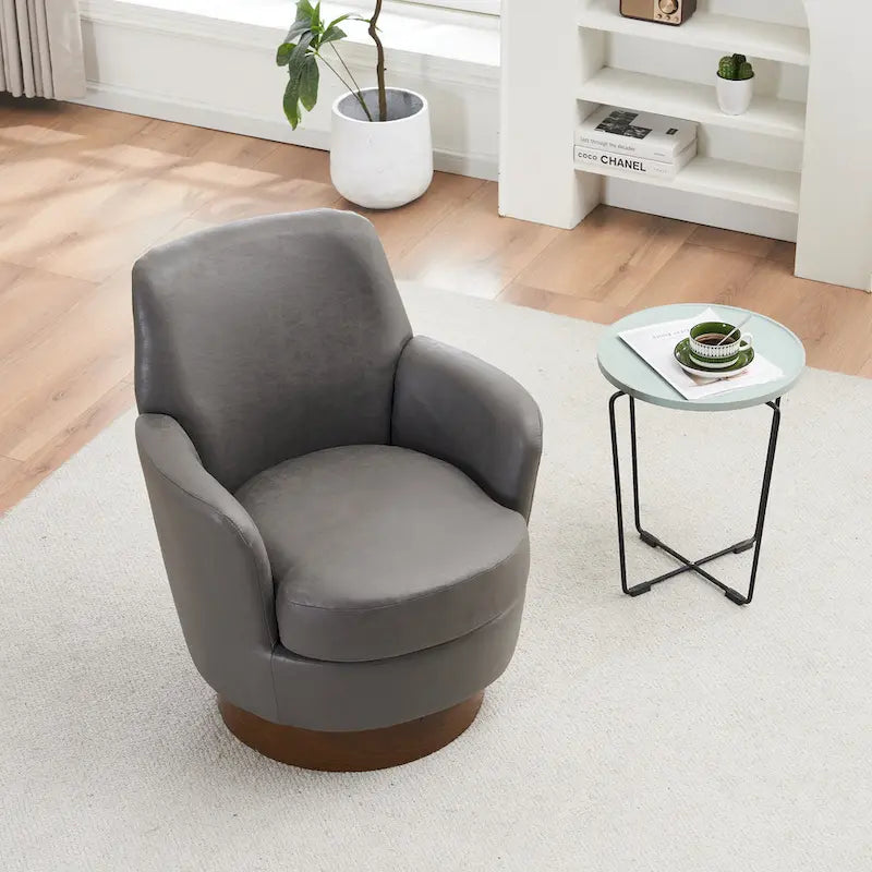 Fauteuils pivotants en cuir PU à 360 degrés