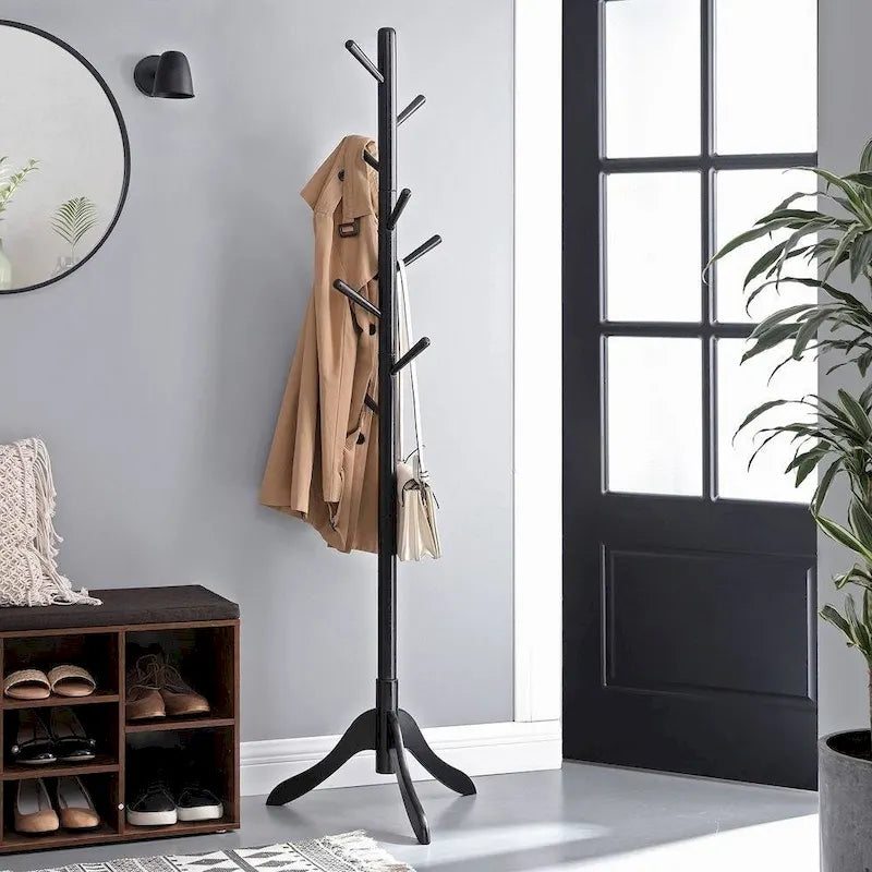 Porte-manteau moderne en bois massif