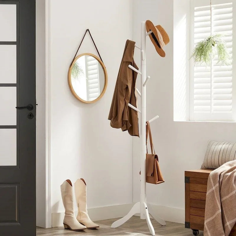 Porte-manteau moderne en bois massif