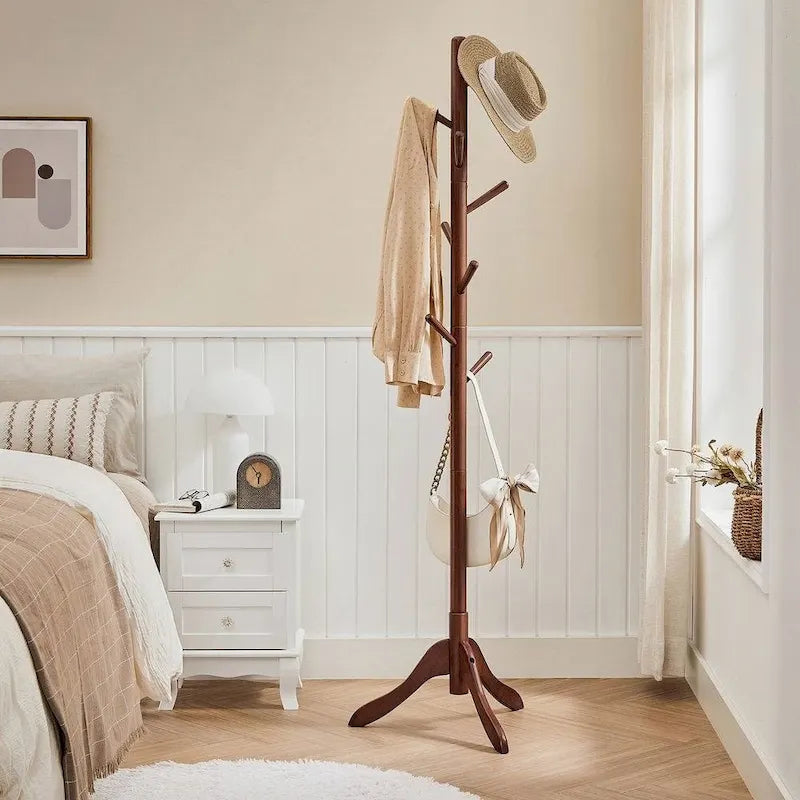 Porte-manteau moderne en bois massif
