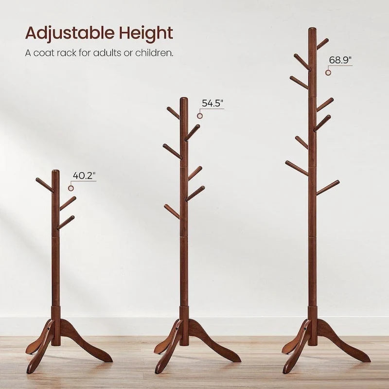Porte-manteau moderne en bois massif