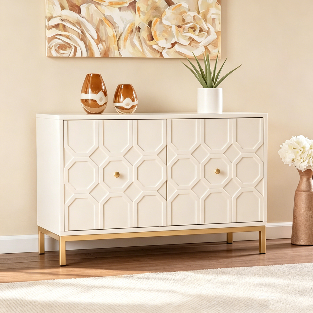 Buffet d'appoint contemporain à 2 portes