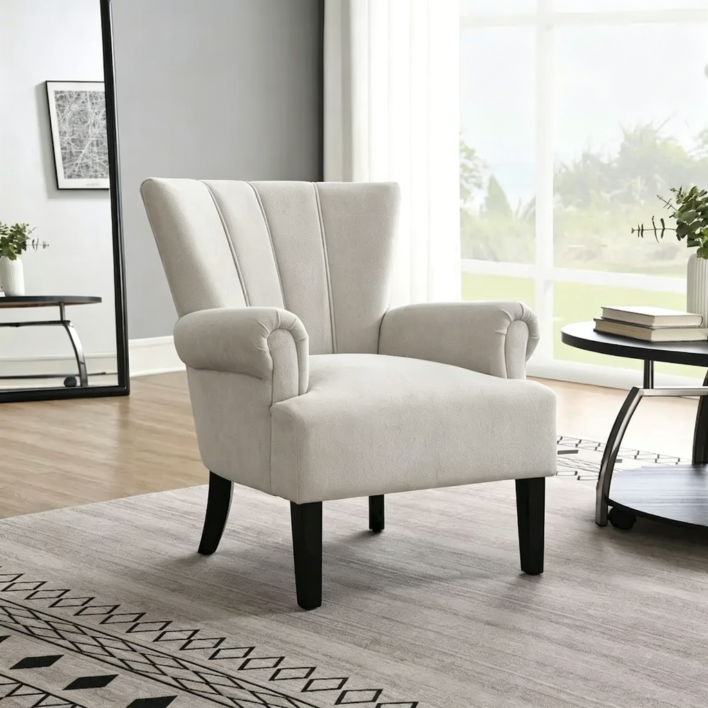 Chaises de salon d'appoint en tissu moderne