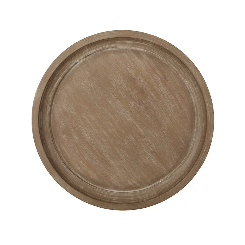 Table d'appoint ronde de style campagnard Carlo