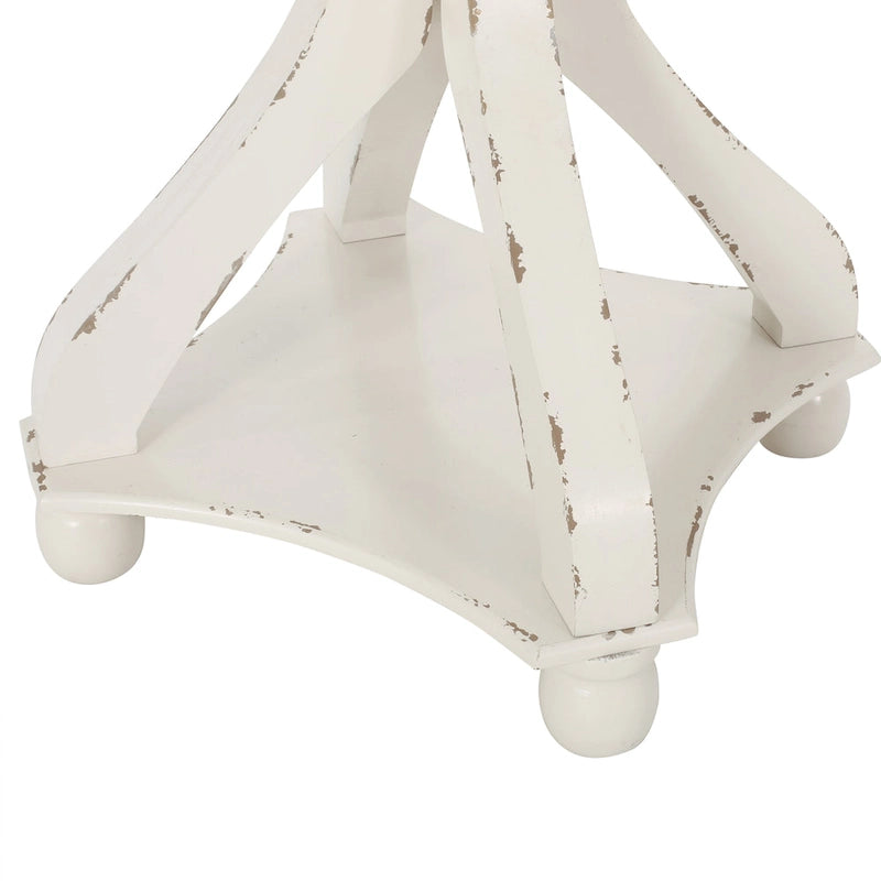 Table d'appoint ronde de style campagnard Carlo