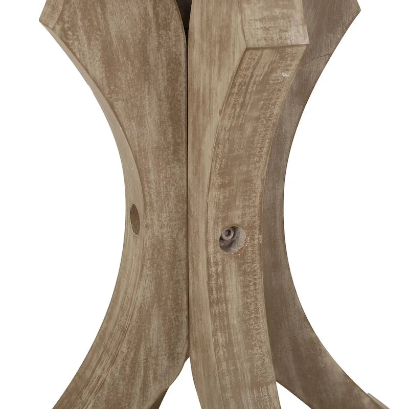 Table d'appoint ronde de style campagnard Carlo