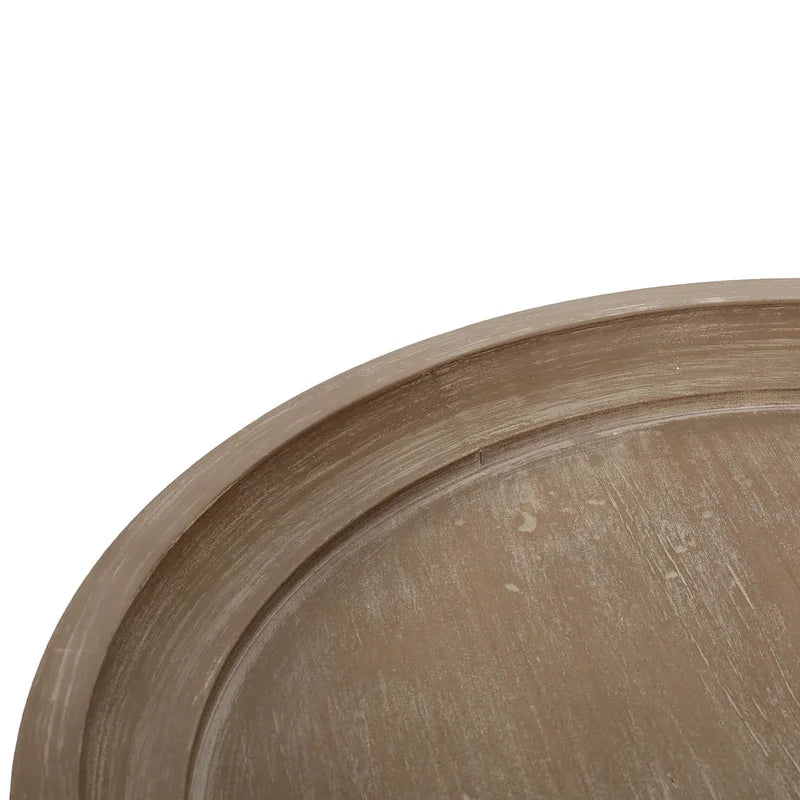 Table d'appoint ronde de style campagnard Carlo