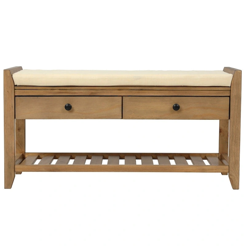 Banc de rangement multifonctionnel et range-chaussures