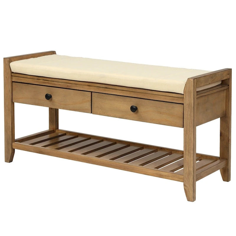 Banc de rangement multifonctionnel et range-chaussures