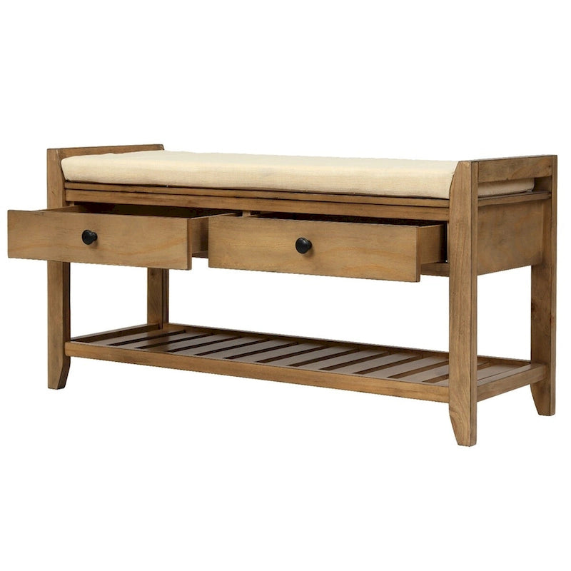Banc de rangement multifonctionnel et range-chaussures