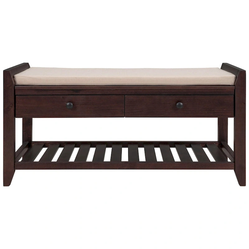 Banc de rangement multifonctionnel et range-chaussures