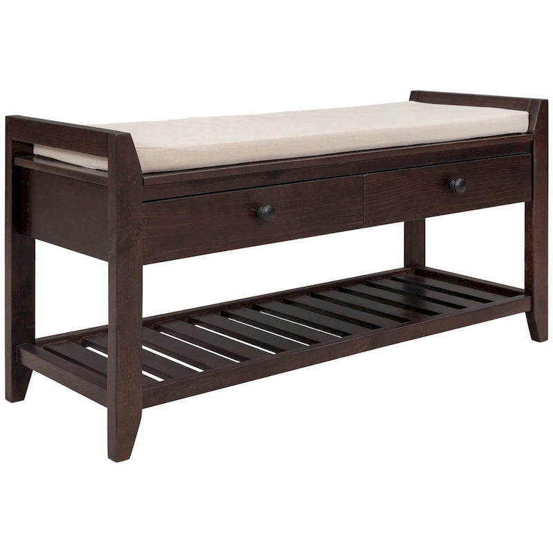 Banc de rangement multifonctionnel et range-chaussures