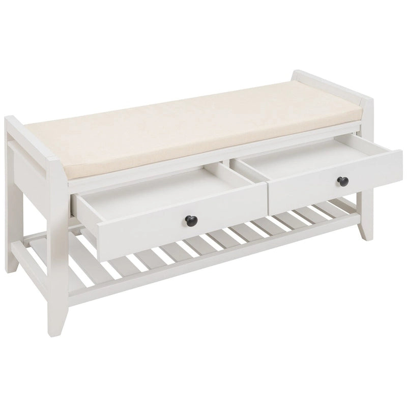 Banc de rangement multifonctionnel et range-chaussures
