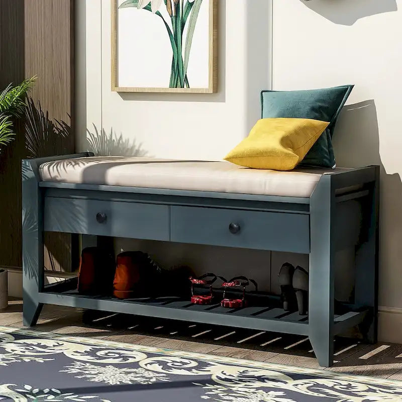 Banc de rangement multifonctionnel et range-chaussures
