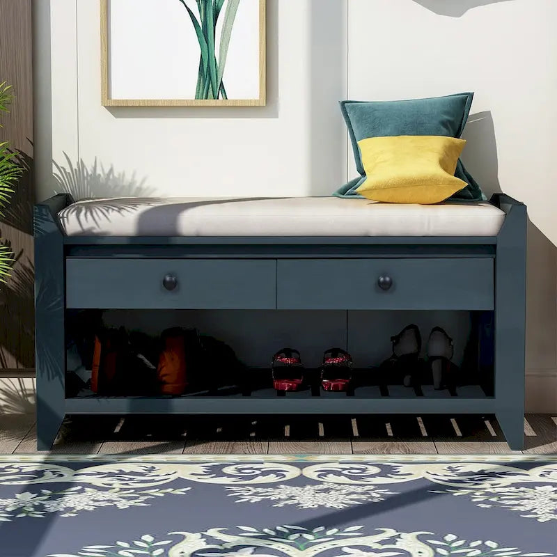 Banc de rangement multifonctionnel et range-chaussures