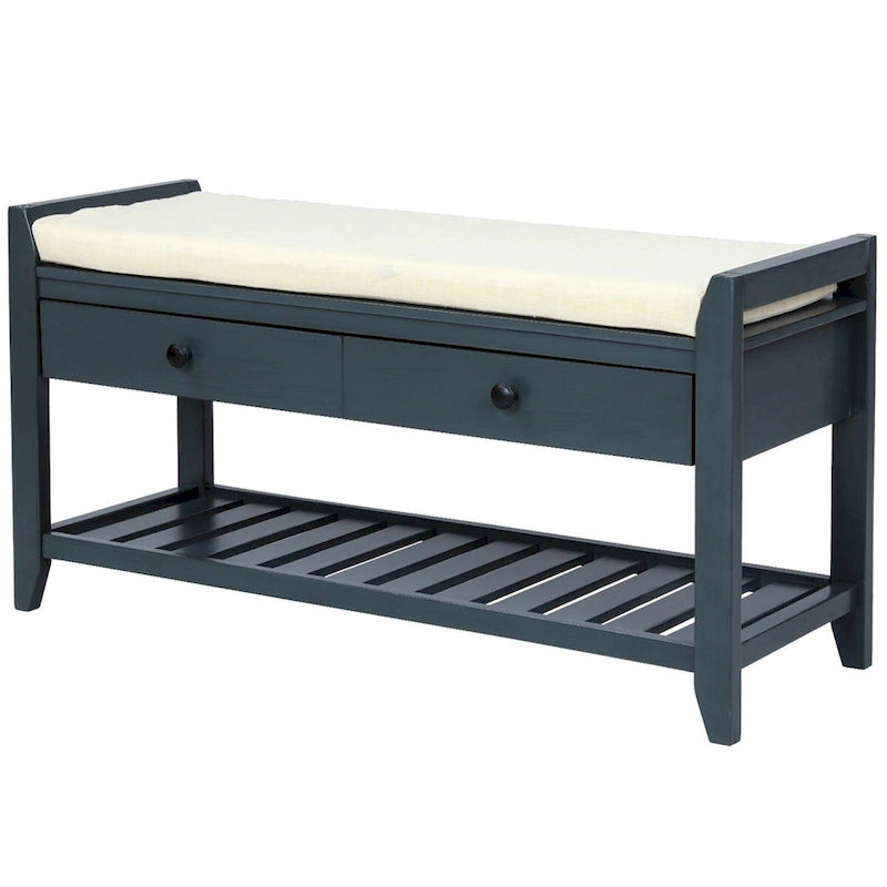 Banc de rangement multifonctionnel et range-chaussures