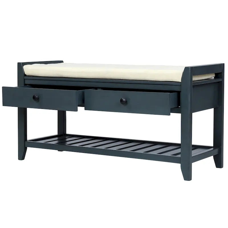 Banc de rangement multifonctionnel et range-chaussures