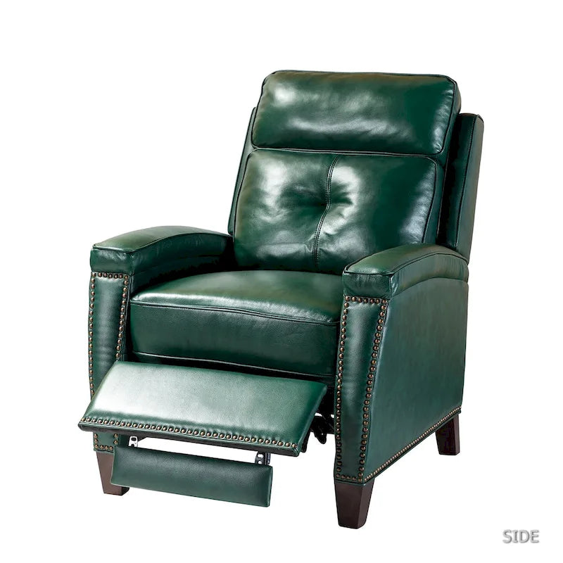 Fauteuil inclinable moderne en cuir véritable à dossier inclinable