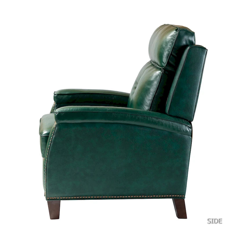 Fauteuil inclinable moderne en cuir véritable à dossier inclinable