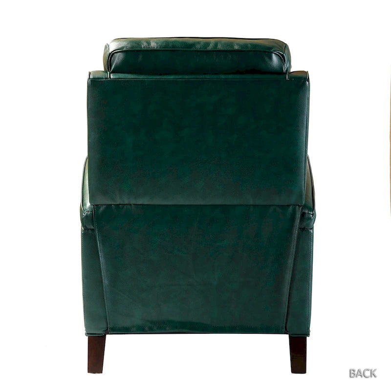 Fauteuil inclinable moderne en cuir véritable à dossier inclinable