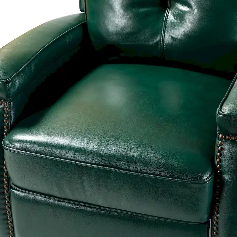 Fauteuil inclinable moderne en cuir véritable à dossier inclinable