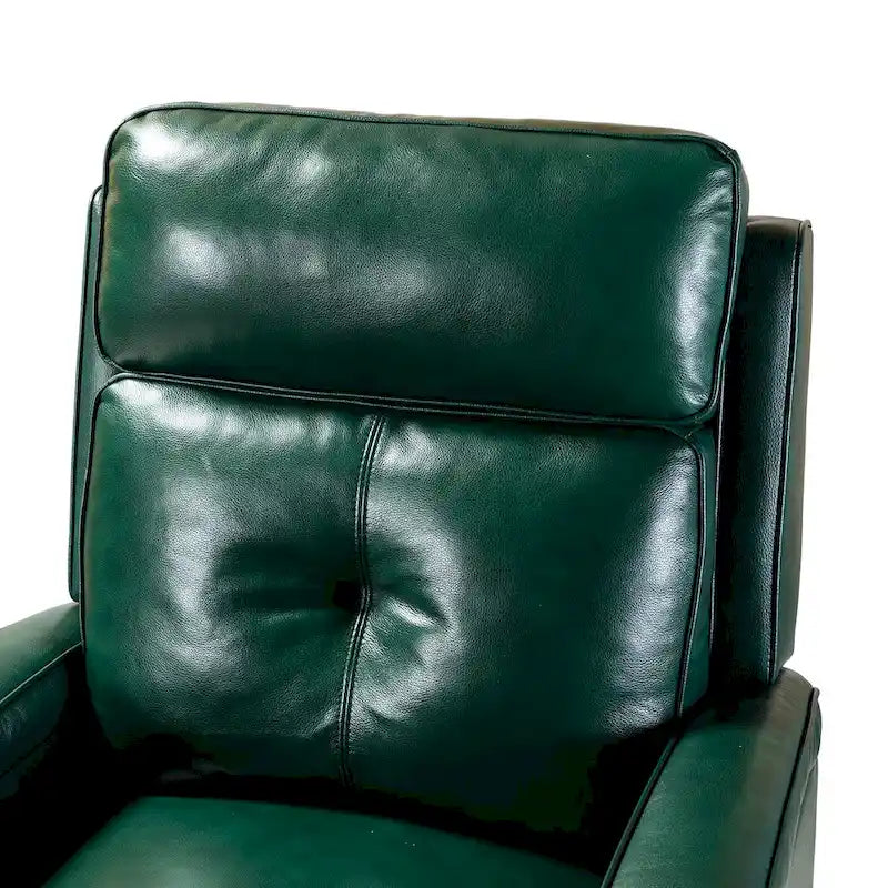 Fauteuil inclinable moderne en cuir véritable à dossier inclinable