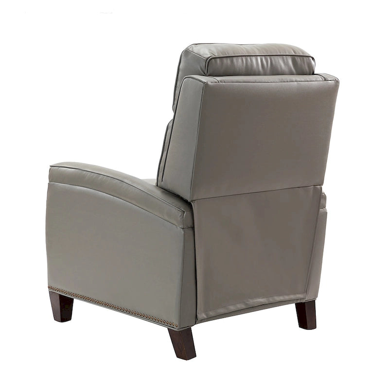 Fauteuil inclinable moderne en cuir véritable à dossier inclinable