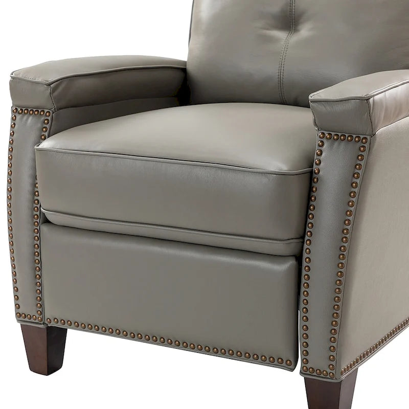 Fauteuil inclinable moderne en cuir véritable à dossier inclinable