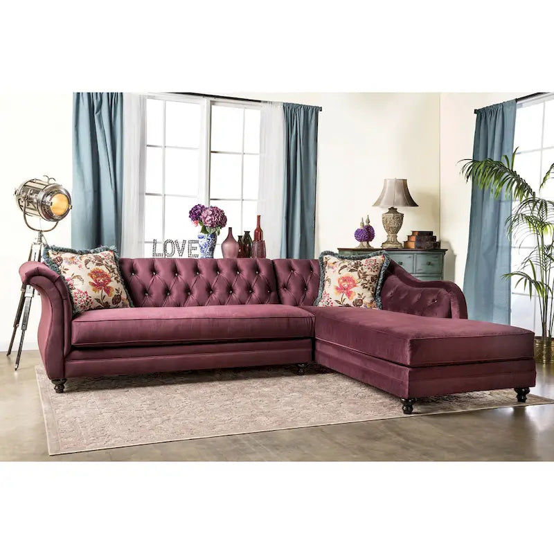 Canapé modulaire de style moderne avec revêtement en velours
