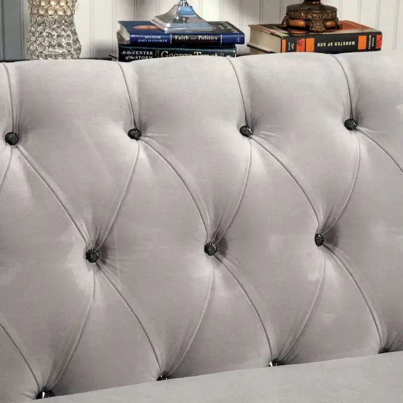 Canapé modulaire de style moderne avec revêtement en velours
