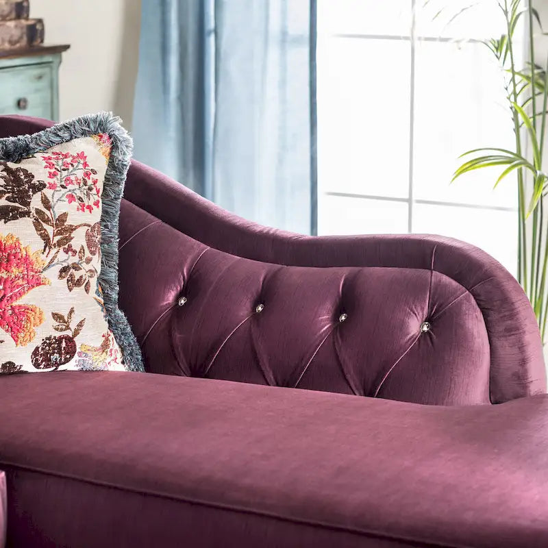 Canapé modulaire de style moderne avec revêtement en velours