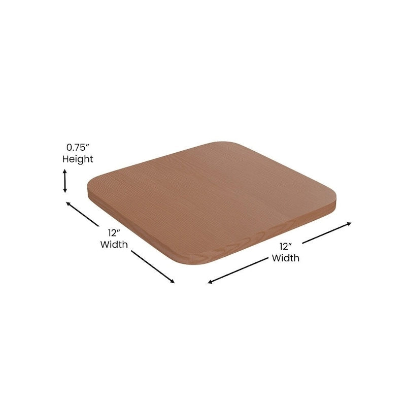 Tabouret de bar sans dossier avec assise en polyrésine