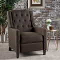 Fauteuil inclinable en tissu capitonné