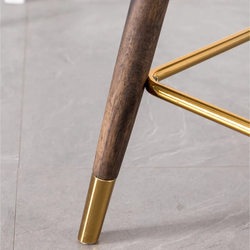 Tabourets de bar à oreilles en tissu