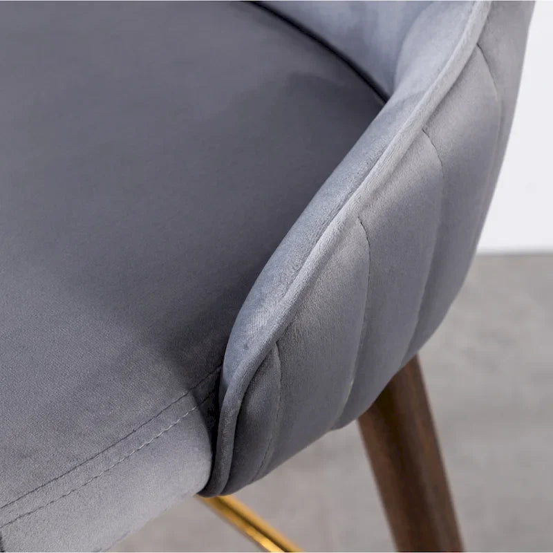 Tabourets de bar à oreilles en tissu