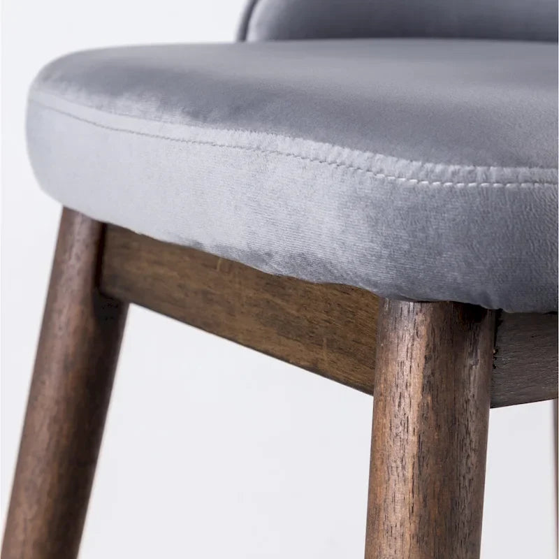 Tabourets de bar à oreilles en tissu