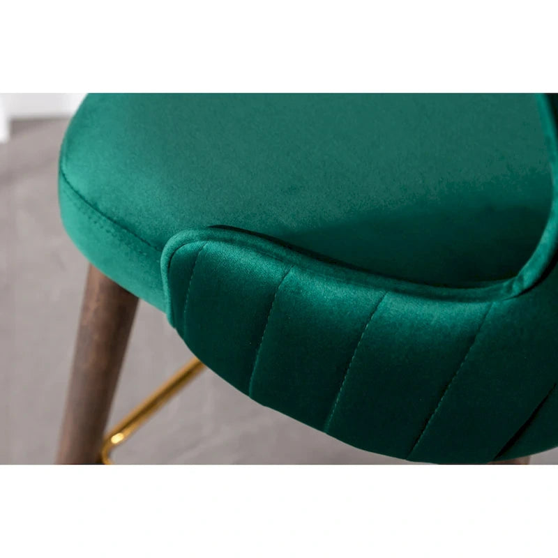 Tabourets de bar à oreilles en tissu