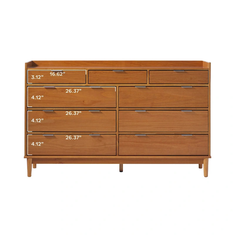 Commode en bois massif haut de gamme de la galerie moderne