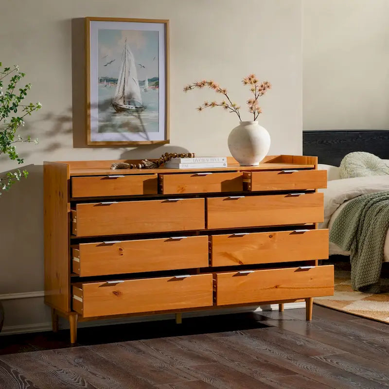 Commode en bois massif haut de gamme de la galerie moderne