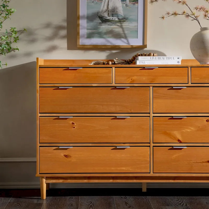 Commode en bois massif haut de gamme de la galerie moderne