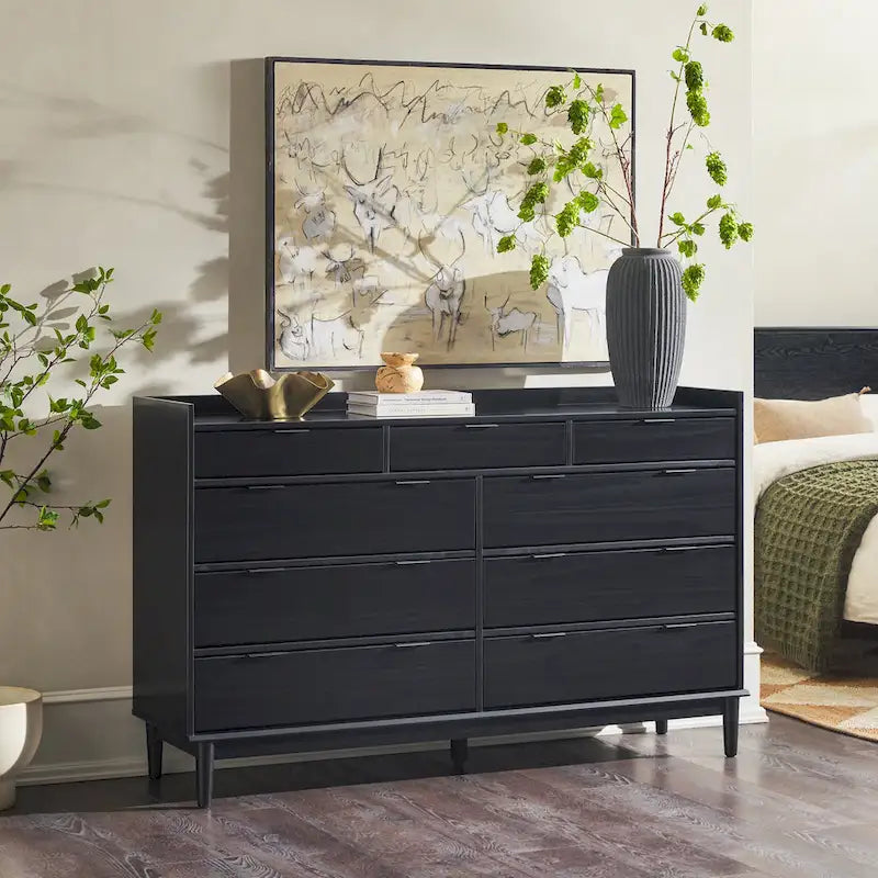 Commode en bois massif haut de gamme de la galerie moderne