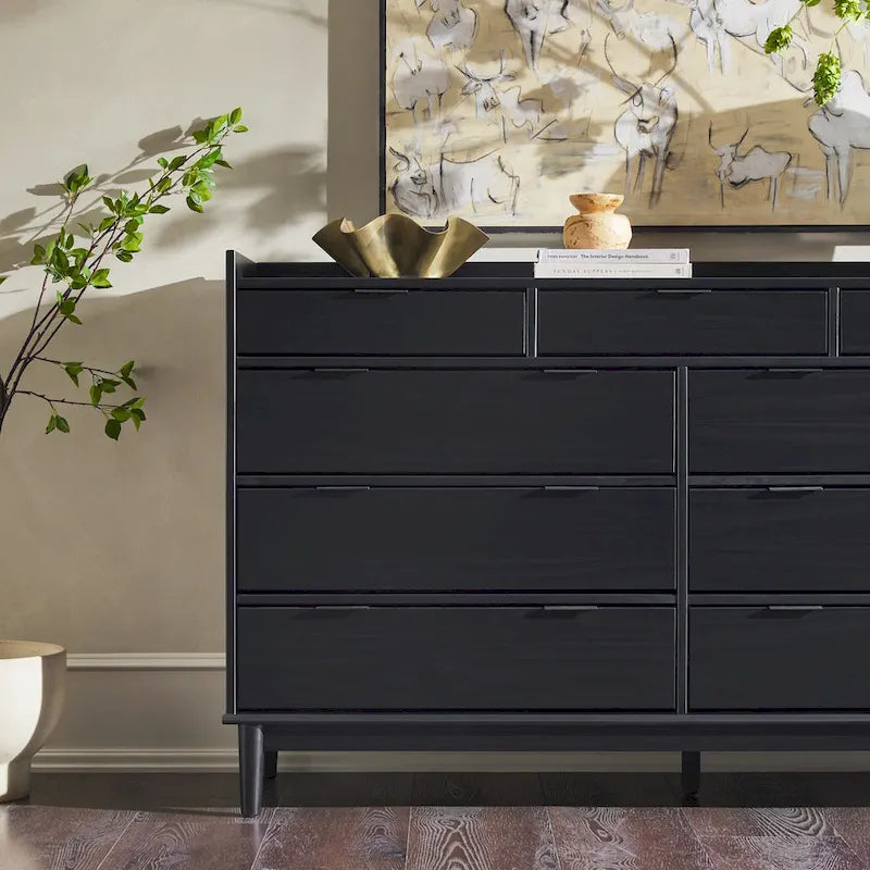 Commode en bois massif haut de gamme de la galerie moderne