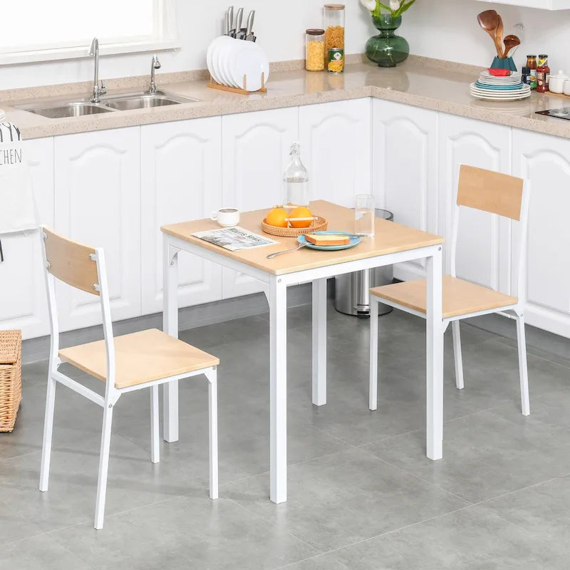 Table à manger carrée en bois